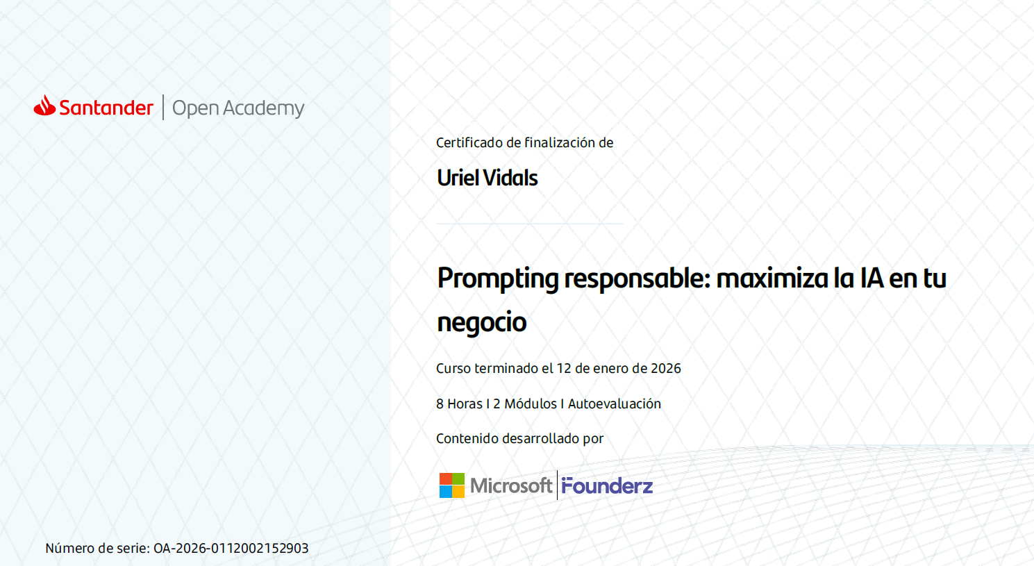 Certificado Seguridad